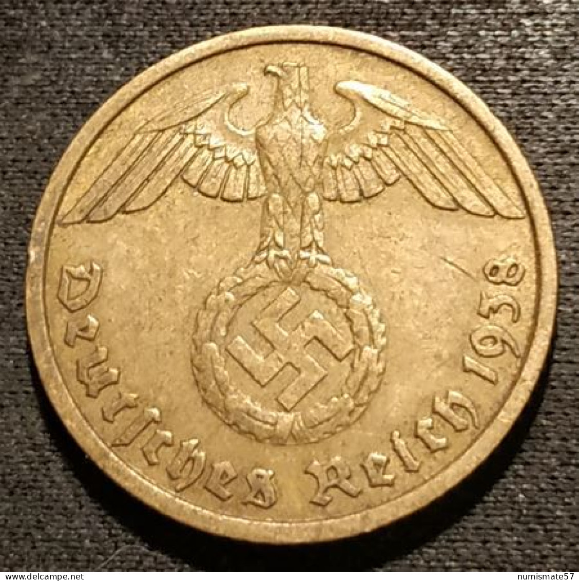 ALLEMAGNE - GERMANY - 10 REICHSPFENNIG 1938 J - KM 92 - 10 Reichspfennig