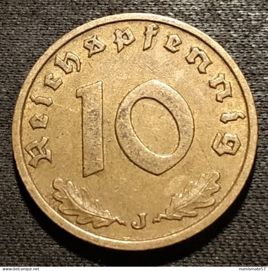 ALLEMAGNE - GERMANY - 10 REICHSPFENNIG 1938 J - KM 92 - 10 Reichspfennig