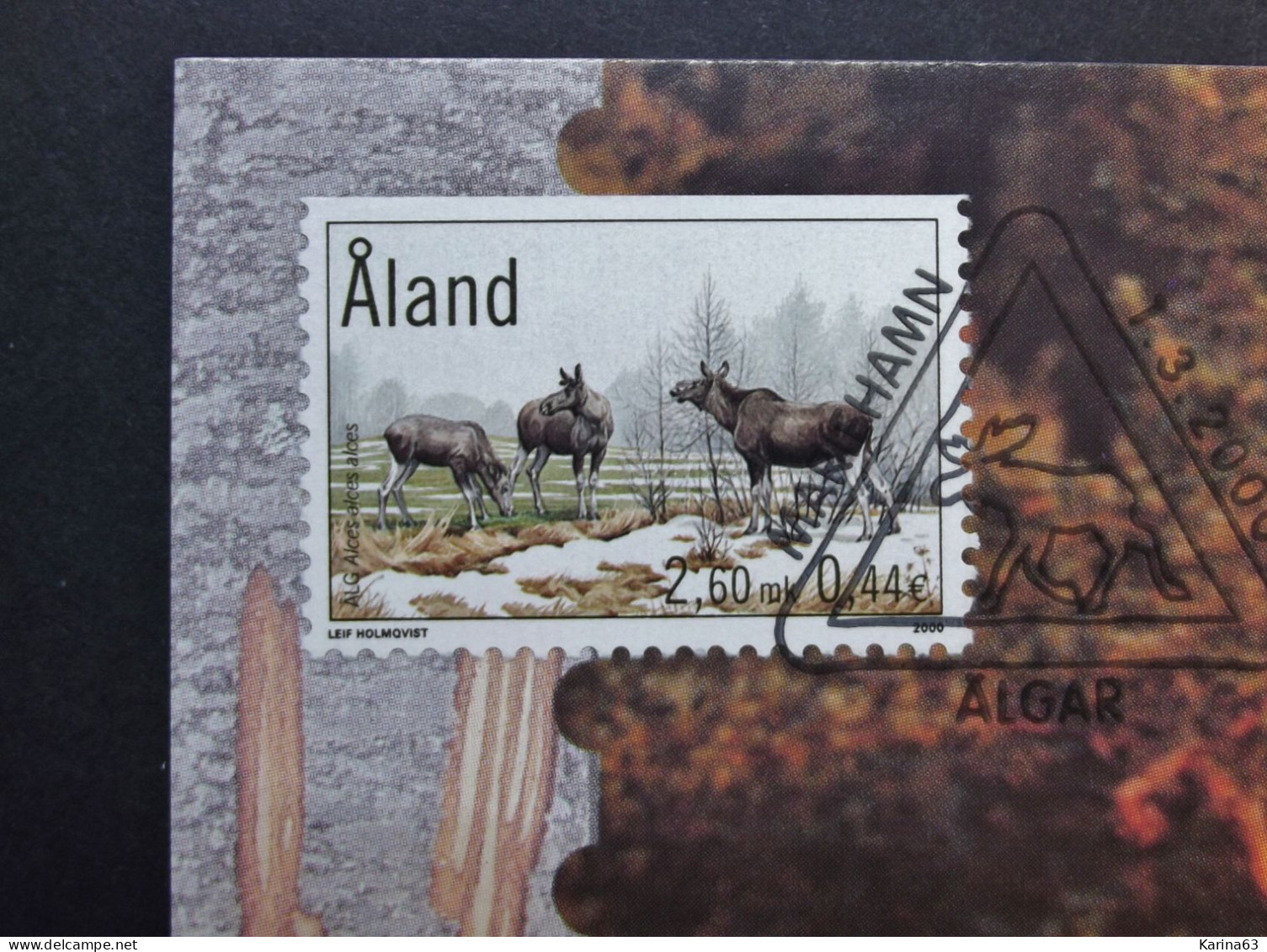 Aland - 2000 - Maxicard - Stamp N° 171 - Card N° 31 - Elks - Deer  Wild Life - Nature - Mariehamn / Algar FDC 01/03/2000 - Aland