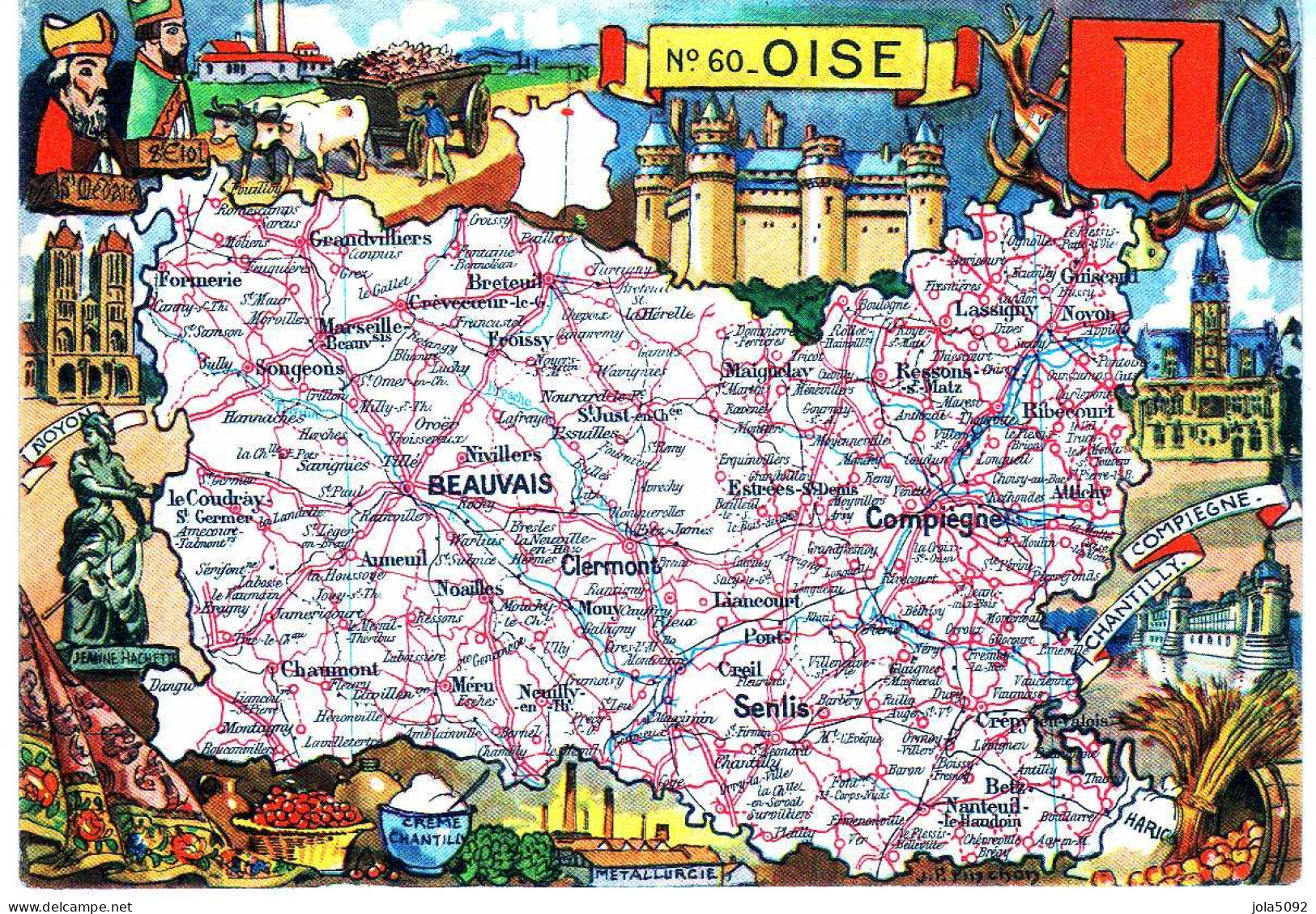 Carte Du Département De L'OISE - Cartes Géographiques