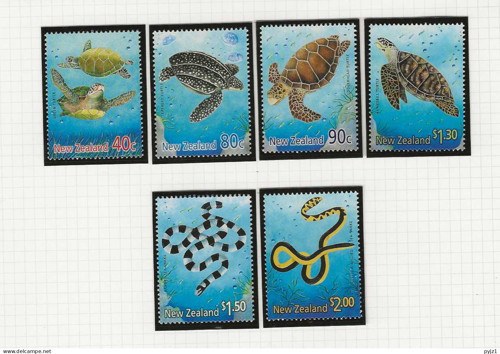 2001 MNH New Zealand Mi 1890-95 Postfris** - Neufs