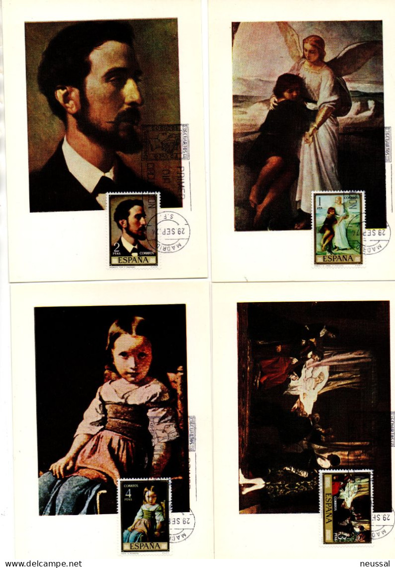 Serie De Tarjetas Maximas De 1974 - Cartes Maximum