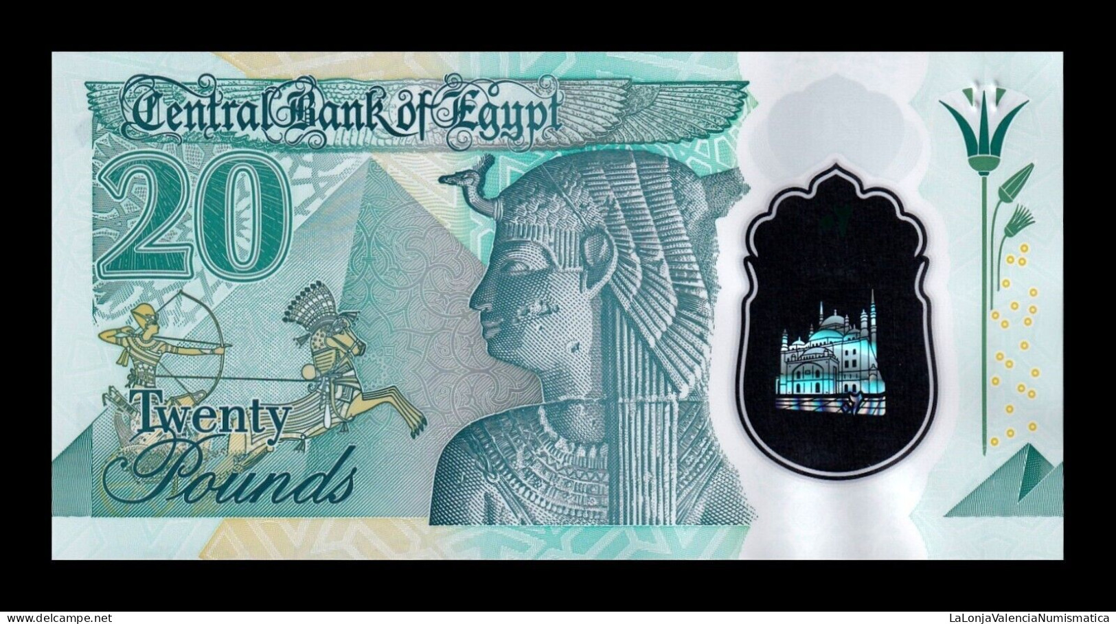 Egipto Egypt 20 Pounds 2023 Pick 82 Polymer Sc Unc - Egipto