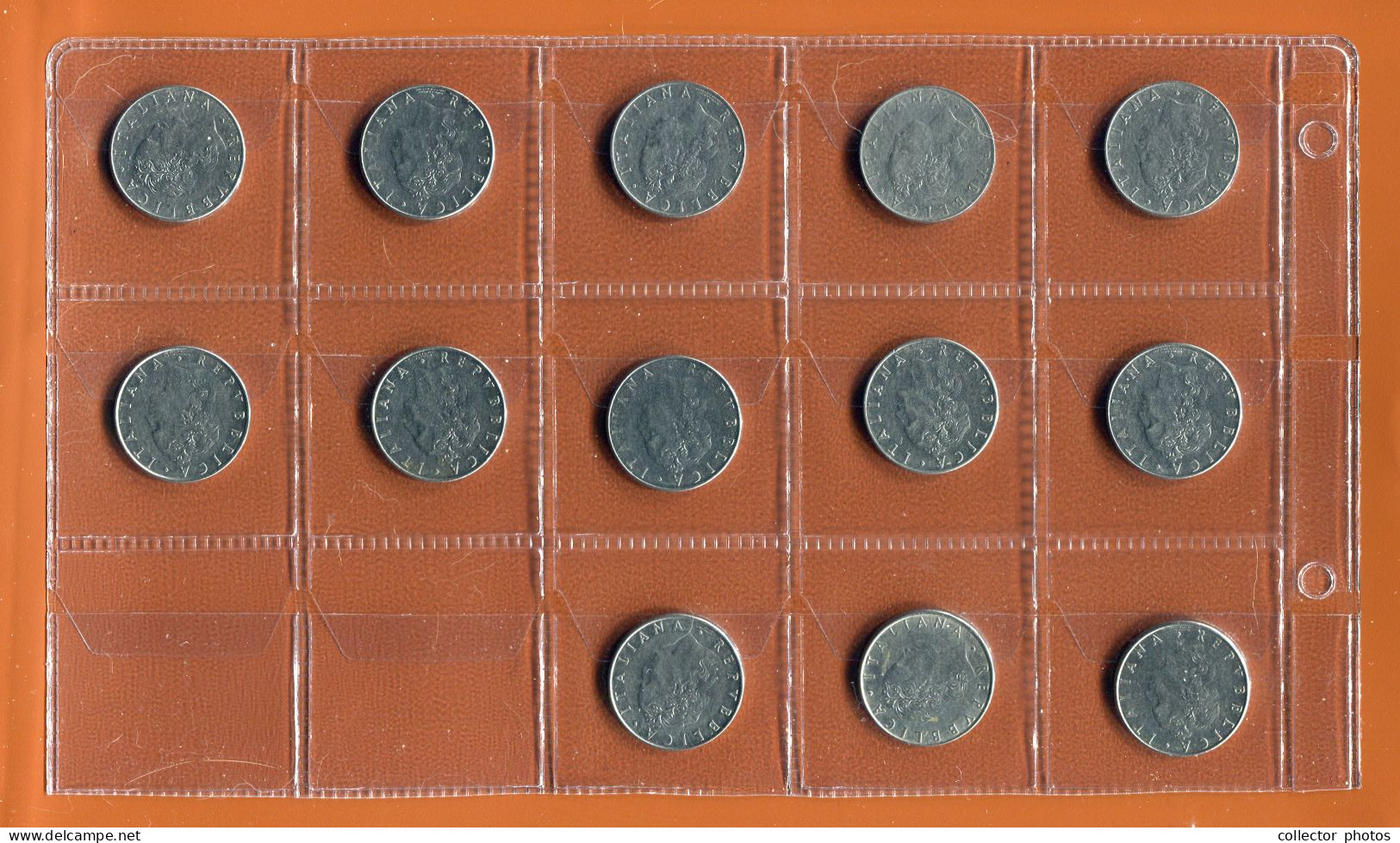 Italy 50 Lira. Lot Of 13 Used Coins.All Different Dates [de103] - Lots & Kiloware - Coins