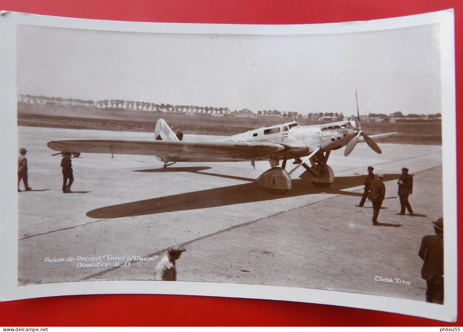 Cpa Avion De Record TRAIT D'UNION Dewoitine D.33 HISPANO SUIZA 650CV Doret Le Brix - 1919-1938: Entre Guerres