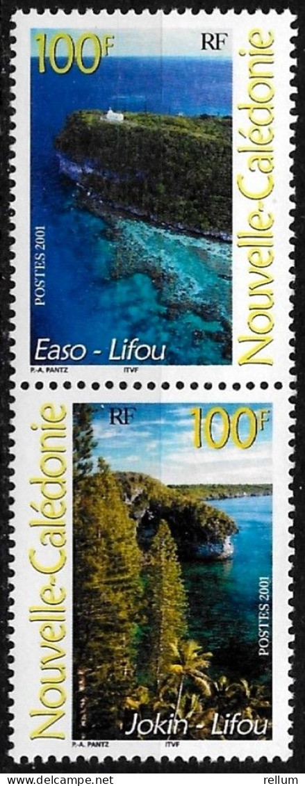 Nouvelle Calédonie 2001 - Yvert Et Tellier Nr. 857/858 Se Tenant - Michel Nr. 1252/1253 Zusammenhängend ** - Unused Stamps