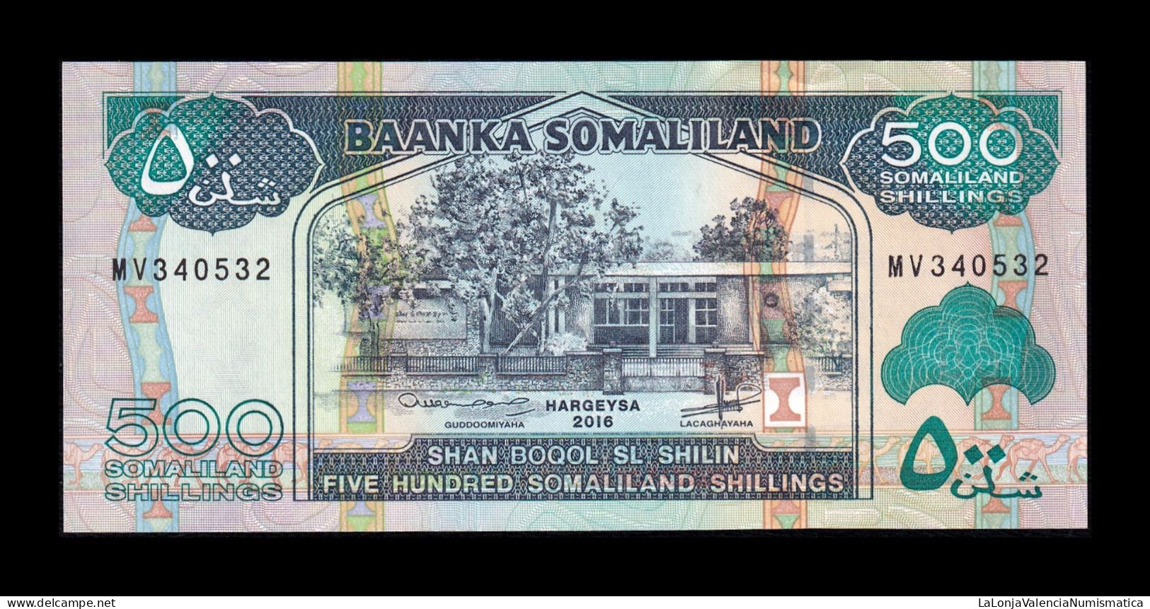 Somalilandia 500 Shillings 2016 Pick 6i Sc Unc - Somalië