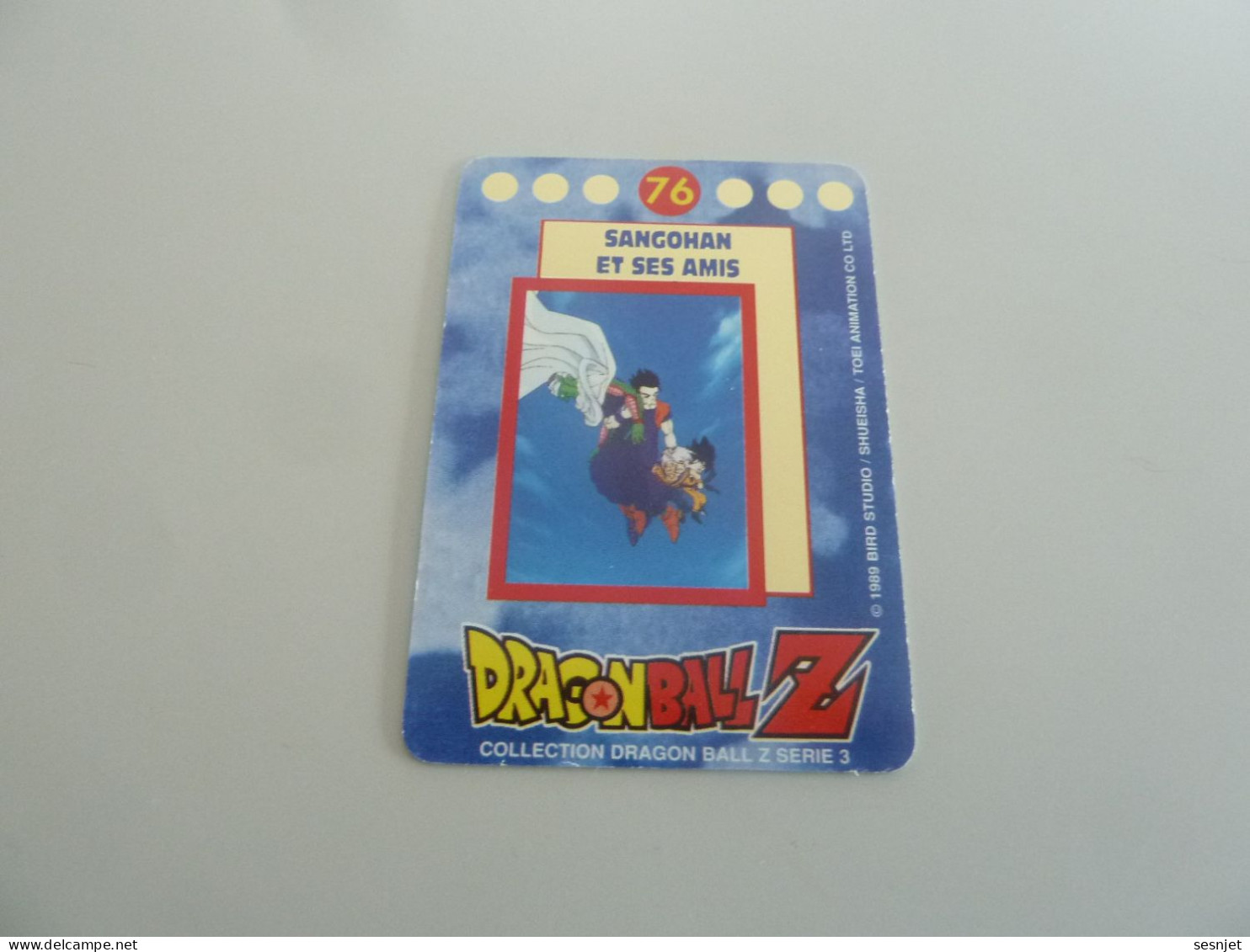 Dragon Ball Z - Série 3 - N° 76 - Sangohan Et Ses Amis - Editions Bird Studio -  Année 1989 - - Dragonball Z