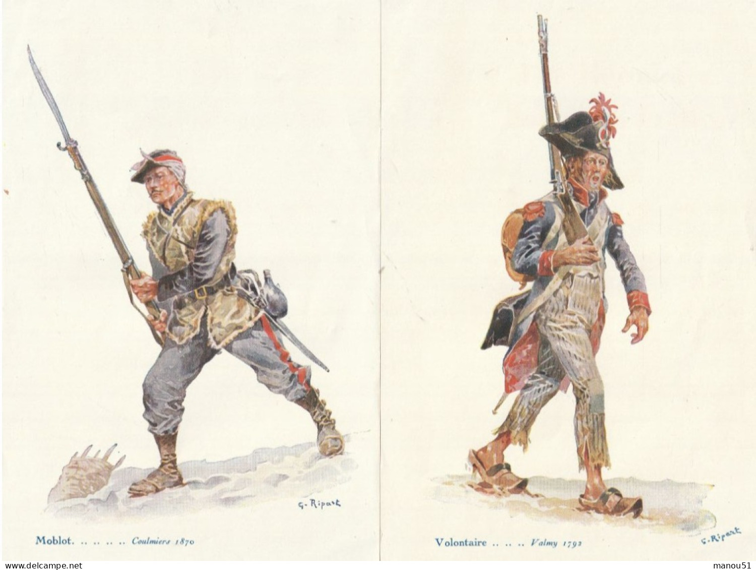 Les Héroïques Soldats De France - 8 Planches Artistiques - Uniforms