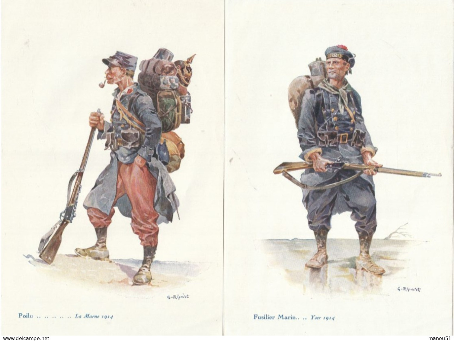 Les Héroïques Soldats De France - 8 Planches Artistiques - Divise