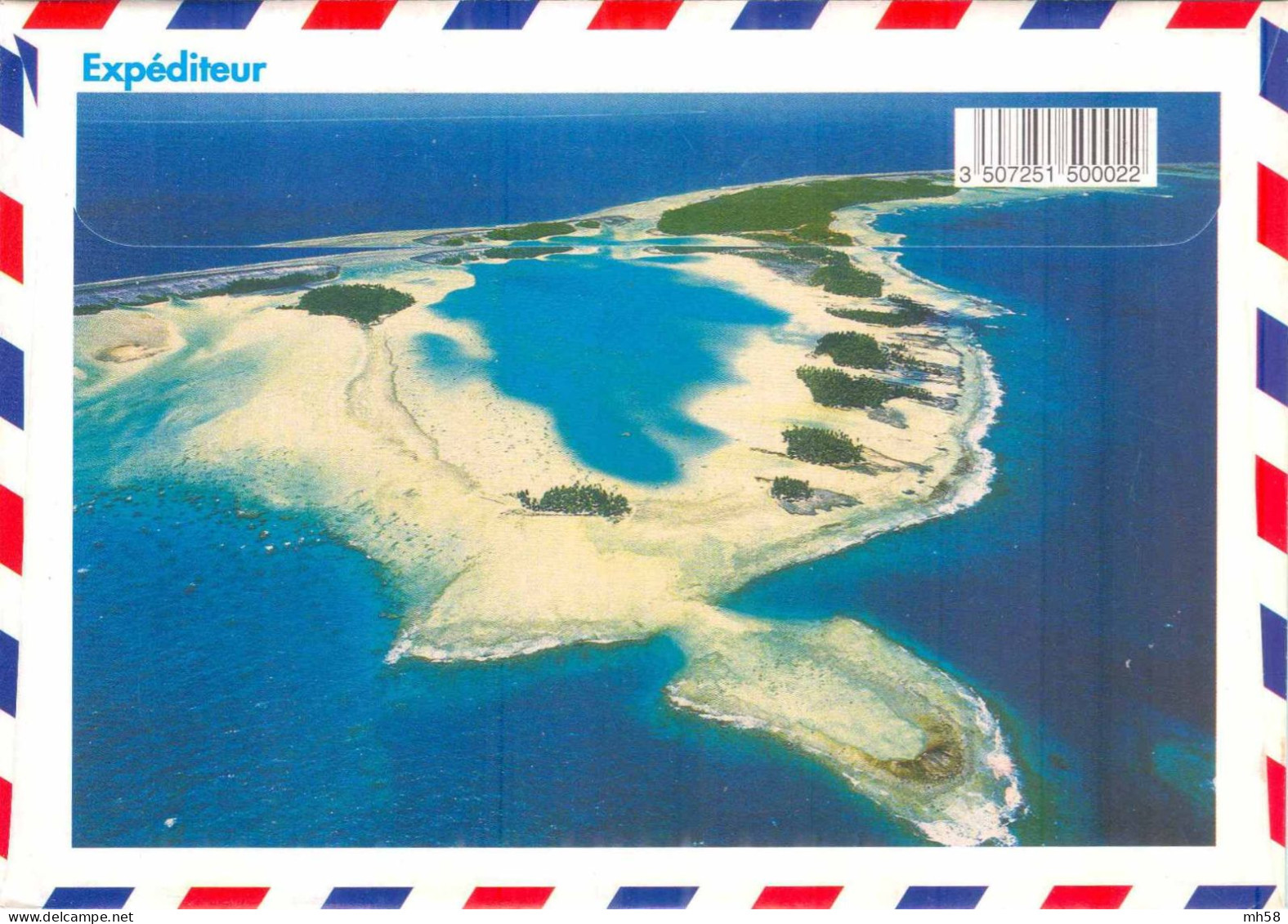 POLYNESIE - N° 543 Du RARE Carnet Tourisme 1997 Sur Enveloppe Illustrée Vers La France - 85 F Embarcation Typique - Lettres & Documents