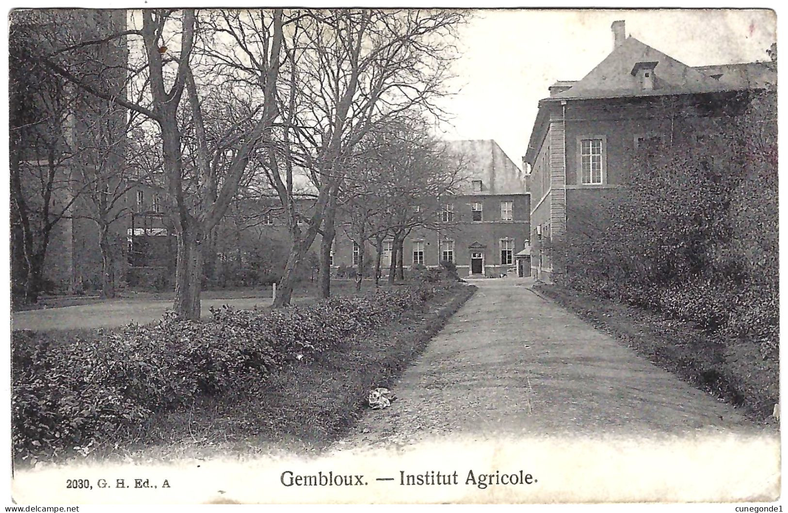 CPA GEMBLOUX : Institut Agricole - Circulée En 1908 Vers Vielsalm - 2 Scans - Gembloux