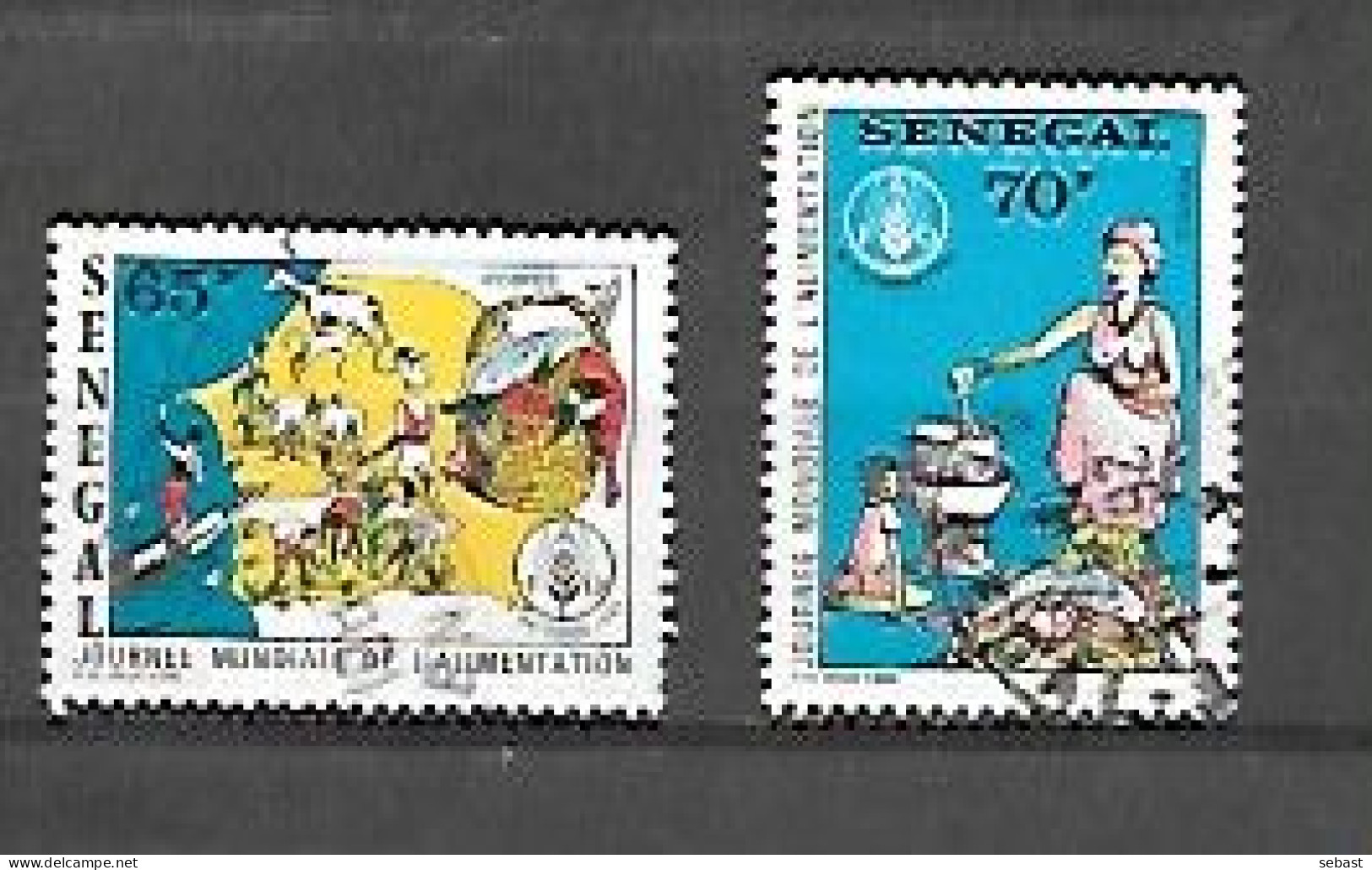 TIMBRE OBLITERE DU SENEGAL DE 1984 N° MICHEL 823/24 - Sénégal (1960-...)