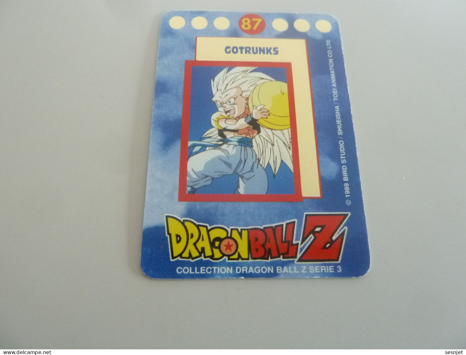 Dragon Ball Z - Série 3 - N° 87 - Gotrunks - Editions Bird Studio -  Année 1989 - - Dragonball Z