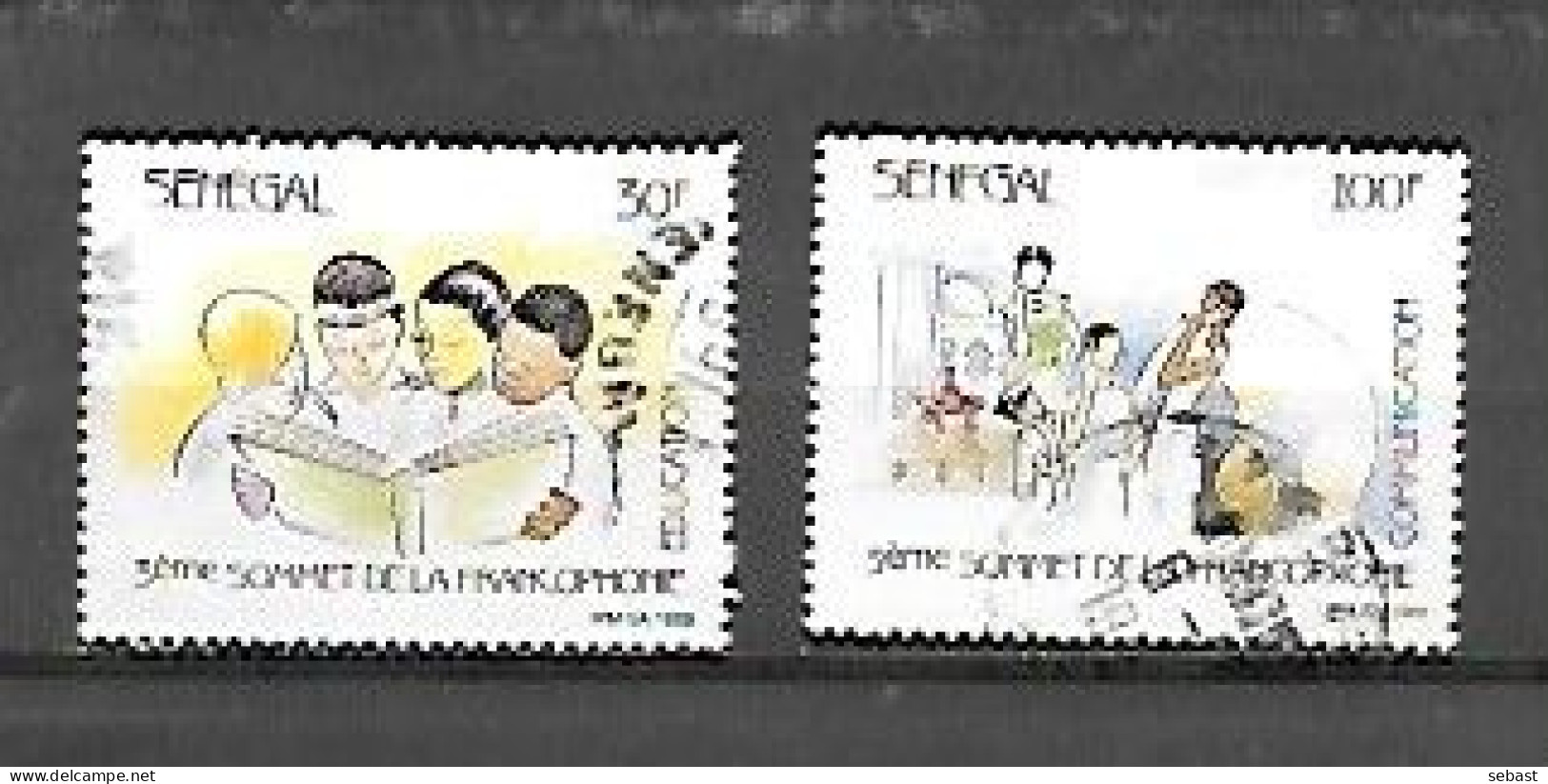 TIMBRE OBLITERE DU SENEGAL 1989 N° MICHEL 1019/20 - Sénégal (1960-...)