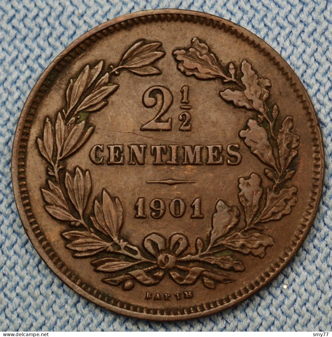 Luxembourg • 2 1/2 Centimes 1901 • Var. BAPTH • Presque SUP / XF  • Luxemburg •  [24-574] - Luxemburgo