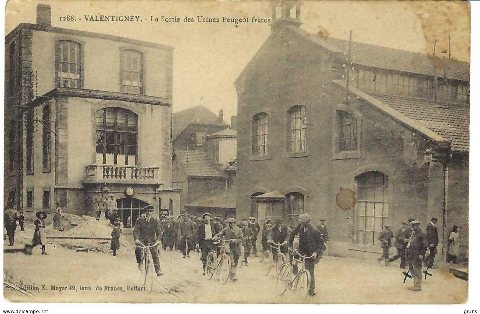 Valentigney La Sortie Des Usines Peugeot Frères - Valentigney