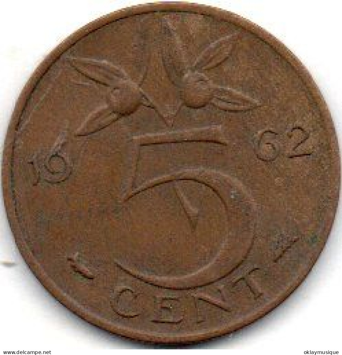 5 Cents 1962 - 1948-1980: Juliana