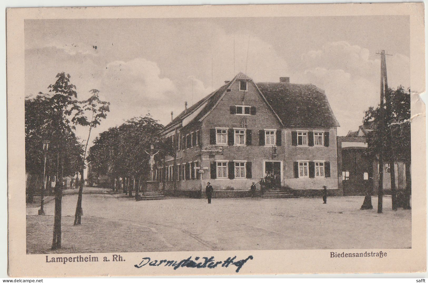 AK Lampertheim, Biedensandstraße 1926 - Lampertheim