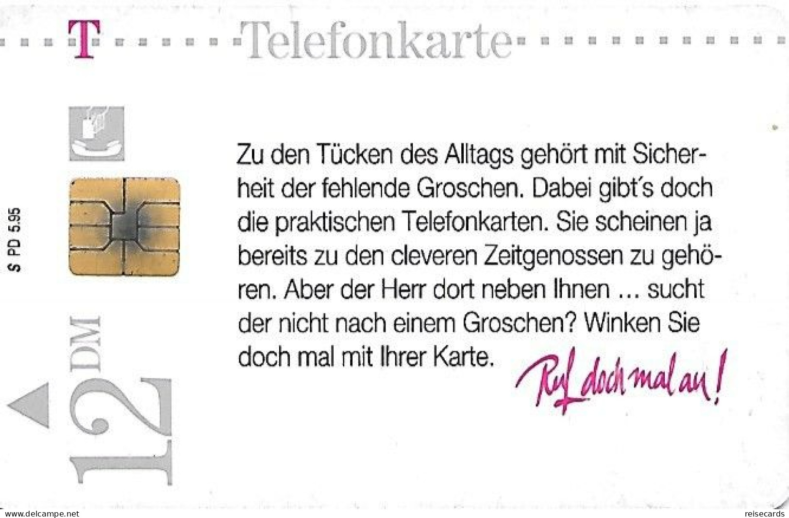 Germany: Telekom PD 5.95 Tücken Des Alltags - P & PD-Series: Schalterkarten Der Dt. Telekom