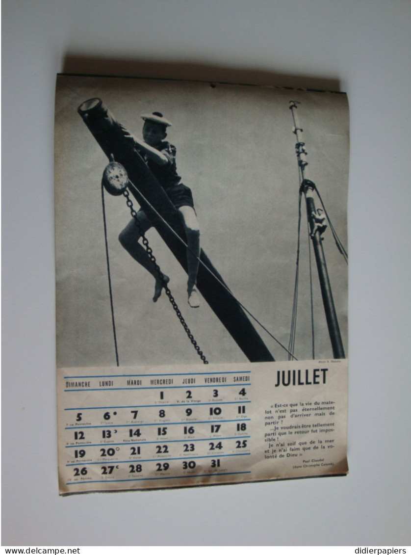 Scouts De France Calendrier 1959 Complet - Movimiento Scout