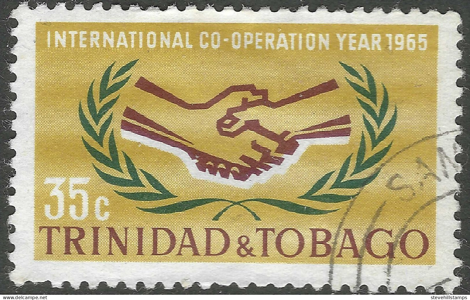 Trinidad & Tobago. 1965 International Co-operation Year. 35c Used. SG 311. M4038 - Trinidad En Tobago (1962-...)