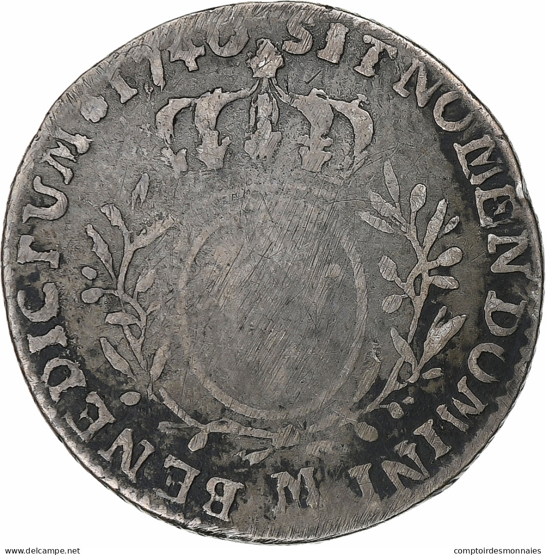 France, Louis XV, 1/10 Écu Aux Branches D'olivier, 1740, Toulouse, Argent, TB+ - 1715-1774 Lodewijk XV