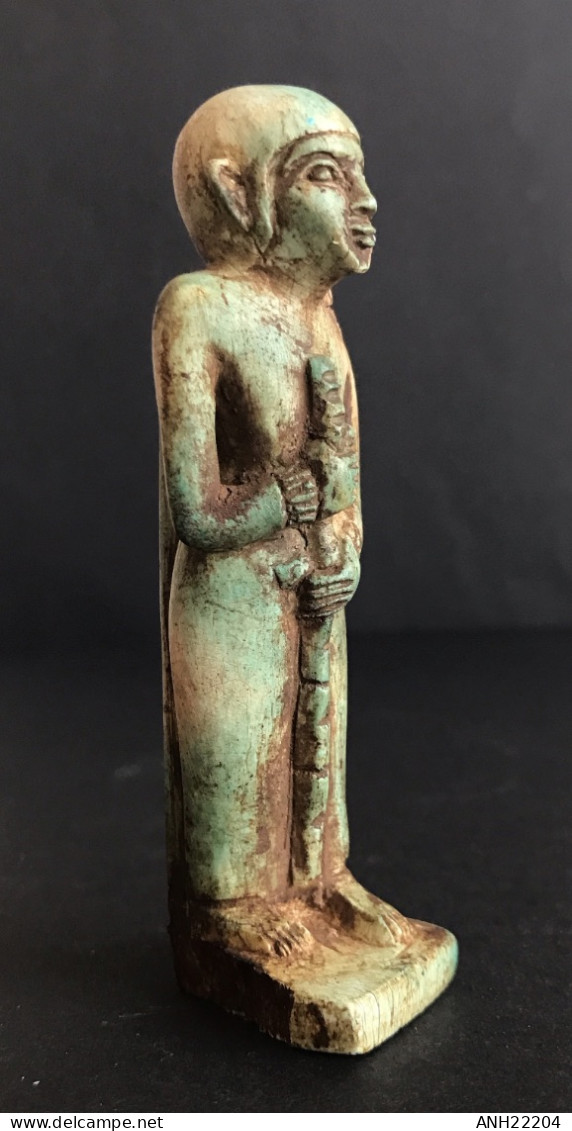 Statuette Dieu Khonsu, Égypte Ancienne, 664-332 BC - Archéologie