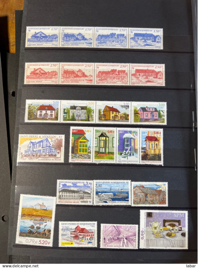 COLLECTION TIMBRE NEUFS Saint Pierre et Miquelon sous faciale