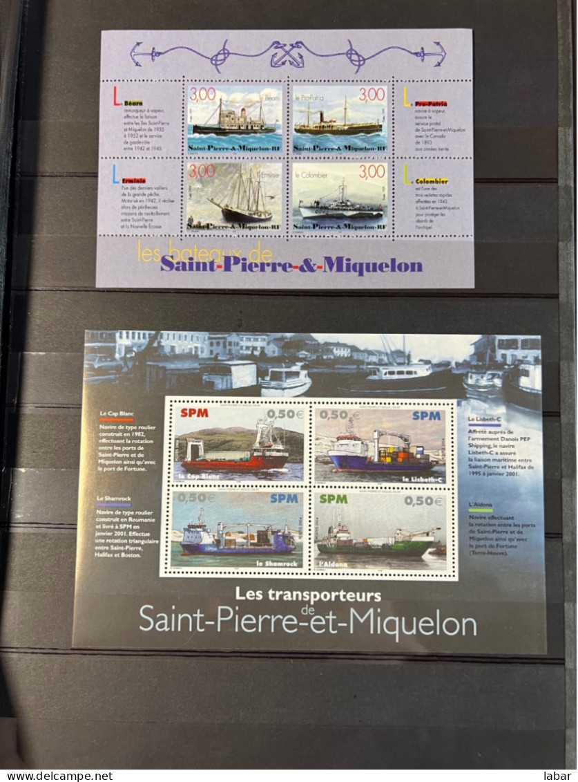 COLLECTION TIMBRE NEUFS Saint Pierre et Miquelon sous faciale