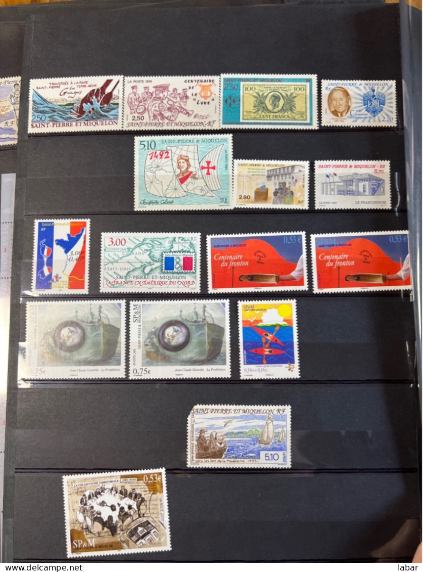 COLLECTION TIMBRE NEUFS Saint Pierre et Miquelon sous faciale