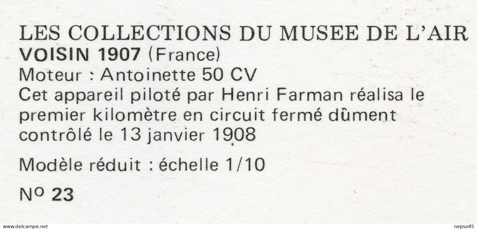Avion Voisin 1907.collection Du Musée De L'air.Editions D'art Yvon Paris. - 1946-....: Era Moderna