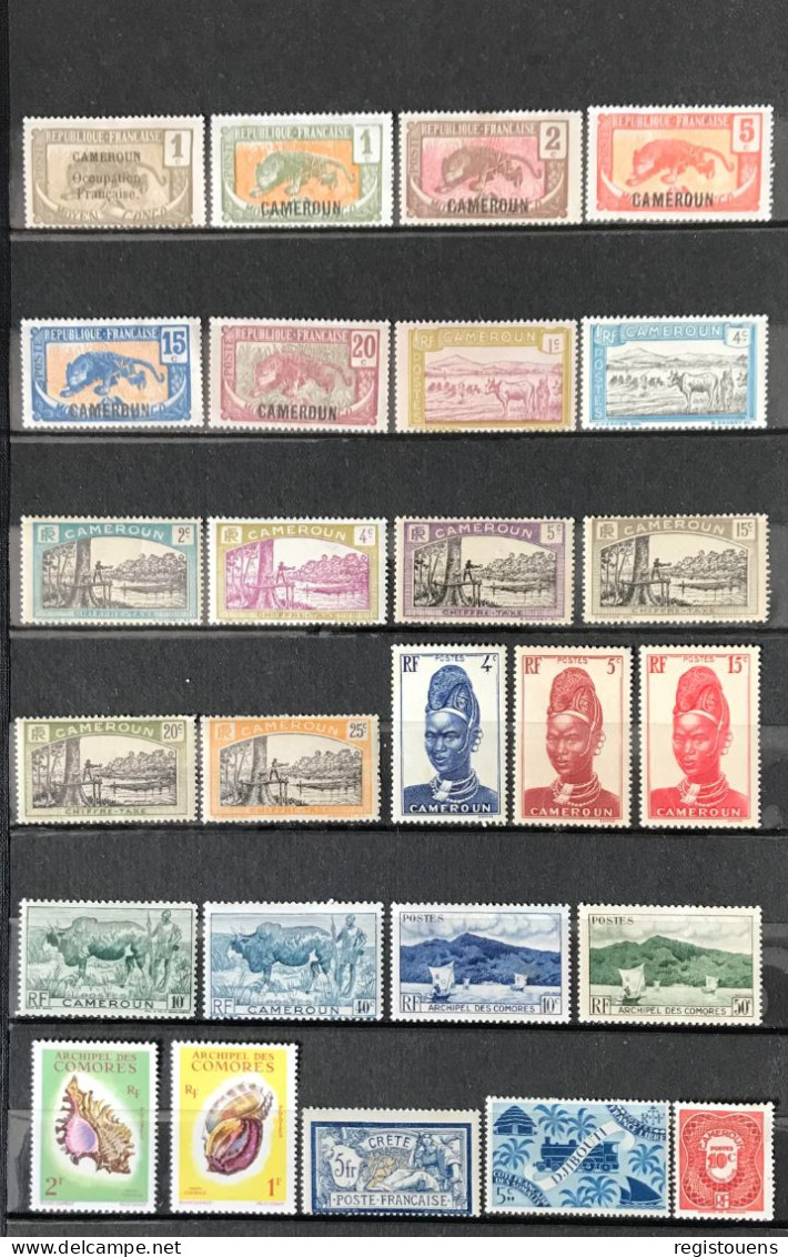 Lot De 61 Timbres Divers Colonies Françaises - Sonstige & Ohne Zuordnung