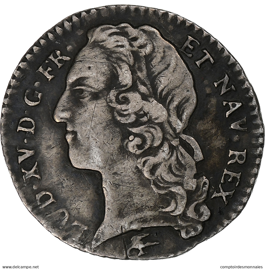 France, Louis XV, 1/10 Écu Au Bandeau, 1757, Lyon, Argent, TTB, Gadoury:292 - 1715-1774 Ludwig XV. Der Vielgeliebte