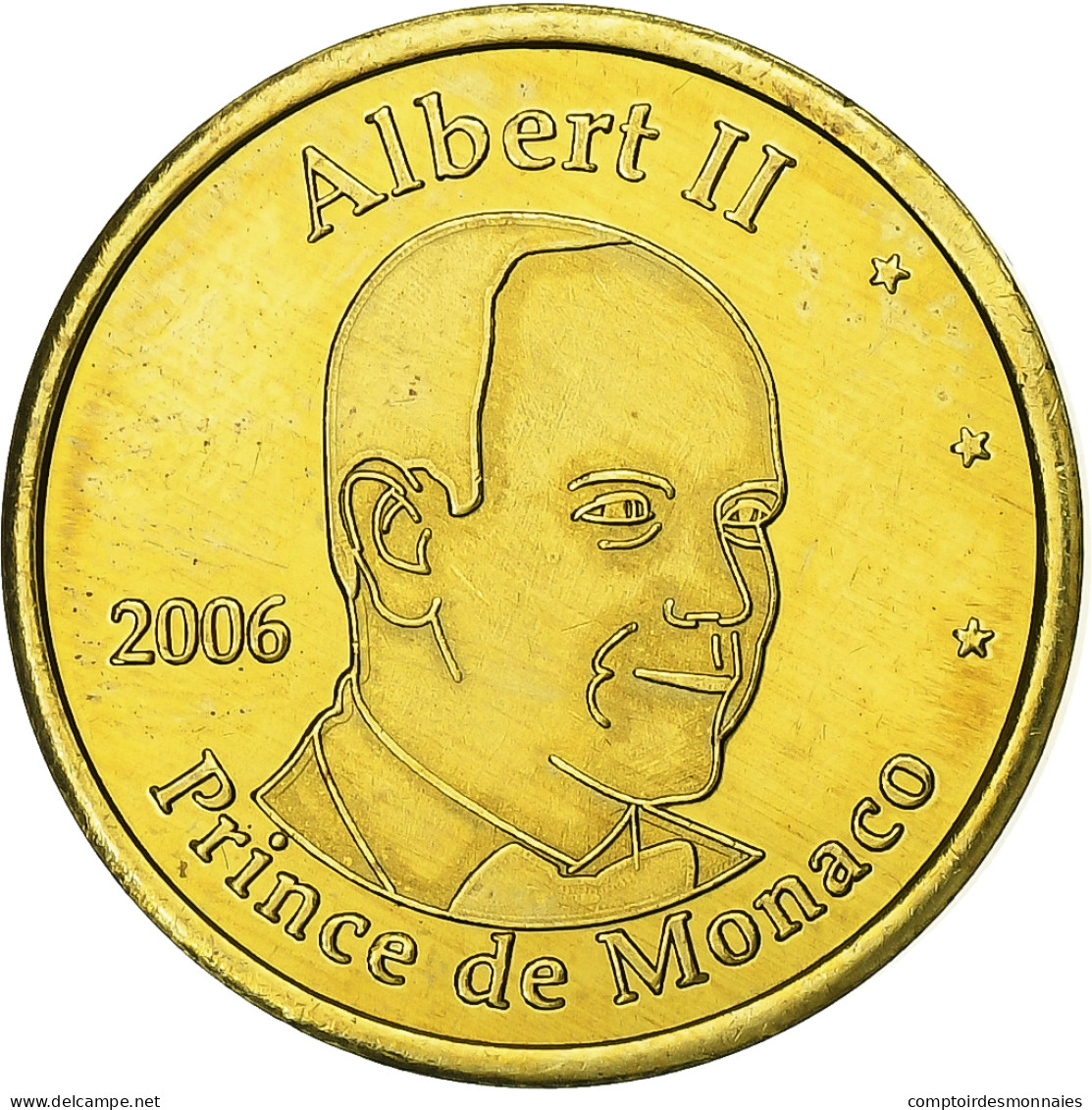 Monaco, 20 Euro Cent, Unofficial Private Coin, 2006, Laiton, SPL+ - Private Proofs / Unofficial