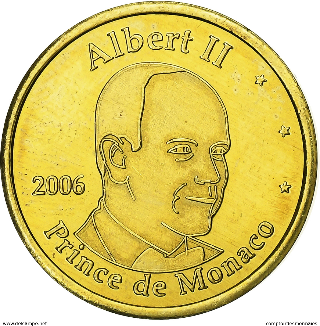 Monaco, 20 Euro Cent, Unofficial Private Coin, 2006, Laiton, SPL+ - Essais Privés / Non-officiels