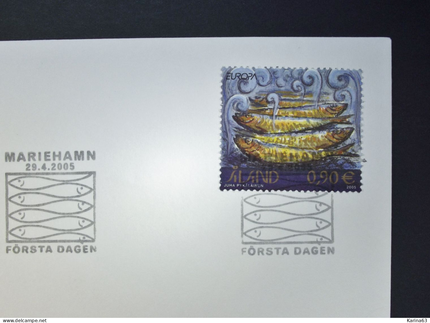 Aland - 2005  - Europe - Signé / Signed - Stamp N° 251  - Gastronomy - Smoked Fish - Haring - Poissons - Mariehamn Aland - Aland