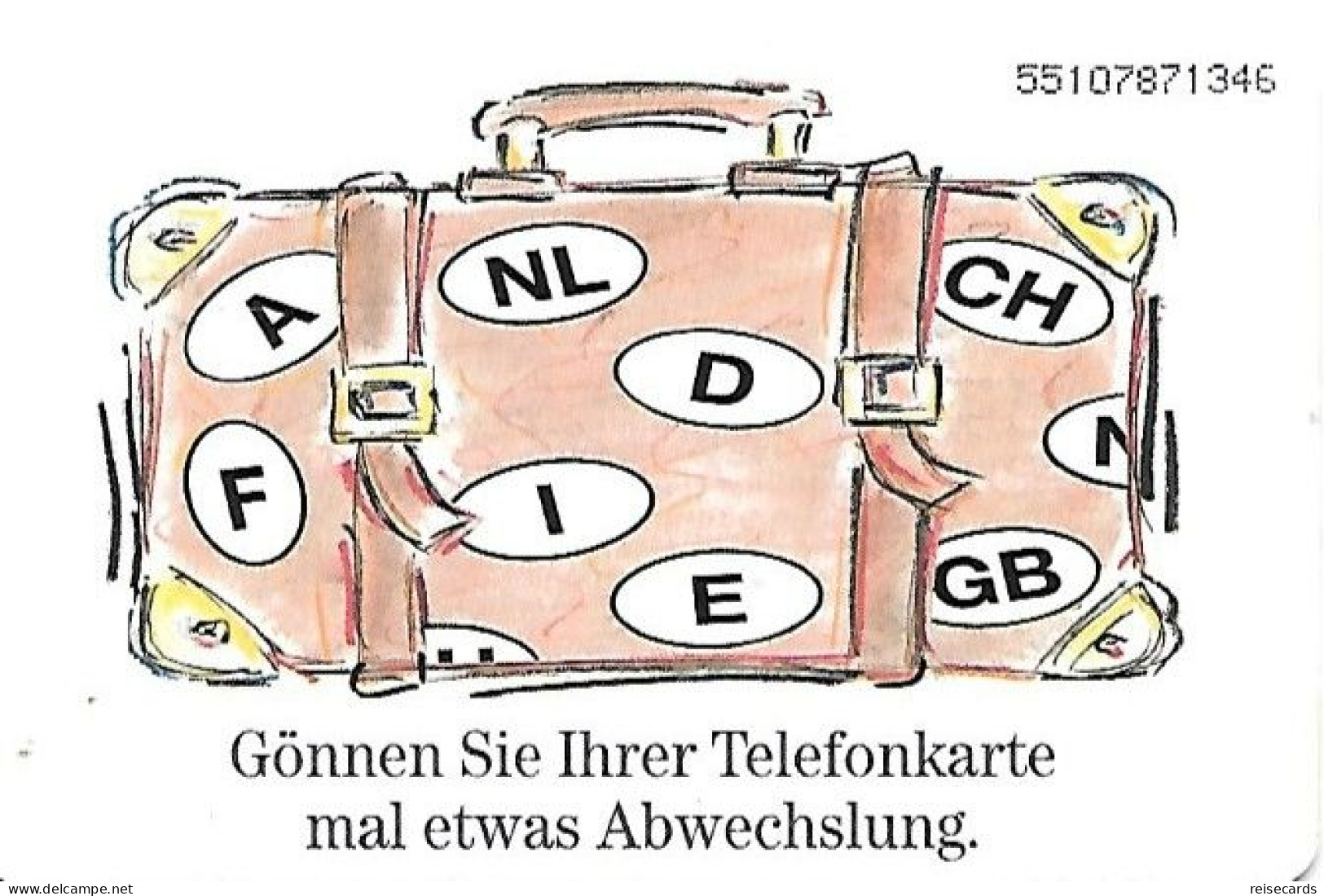 Germany: Telekom PD 2.95 Reisekarte. (Seriennummer Gedruckt) - P & PD-Reeksen : Loket Van D. Telekom