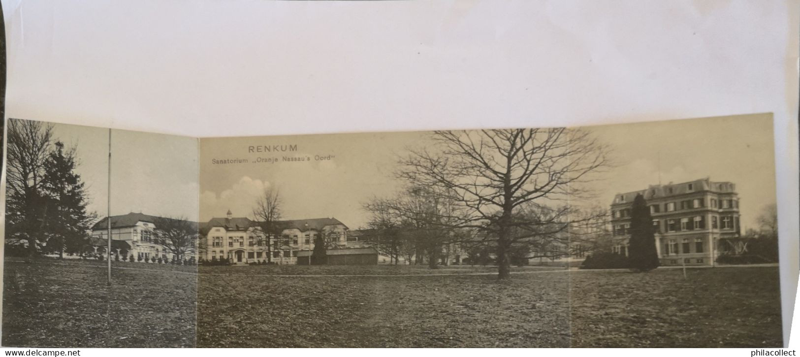 Renkum (Gld.) Panorama Kaart   Sanatorium Oranje Nassau Oord 19?? - Renkum