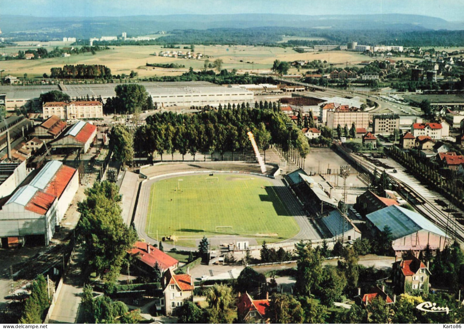 Sochaux Montbéliard * Le Stade Bonal , Vue Aérienne * Stadium Estadio Stadio Football Foot Sport - Sochaux