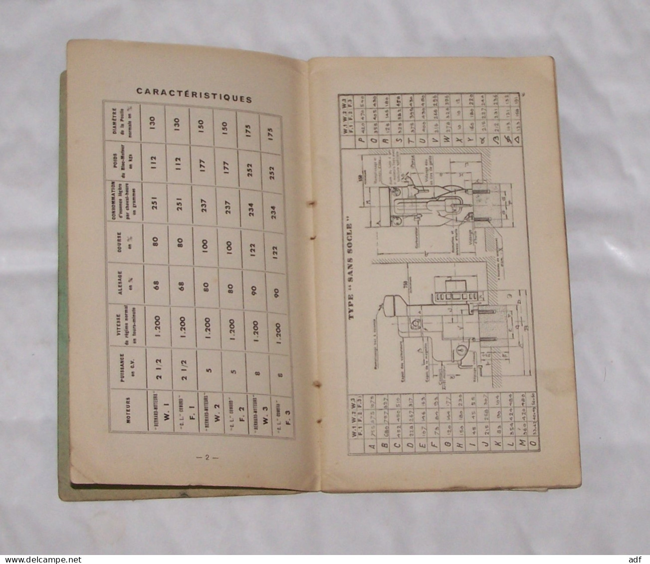 RECUEIL TECHNIQUE " BERNARD MOTEURS " TYPES W. 1, W. 2, W. 3, " C.L. " CONORD TYPES F. 1, F.2, F.3 - Do-it-yourself / Technical