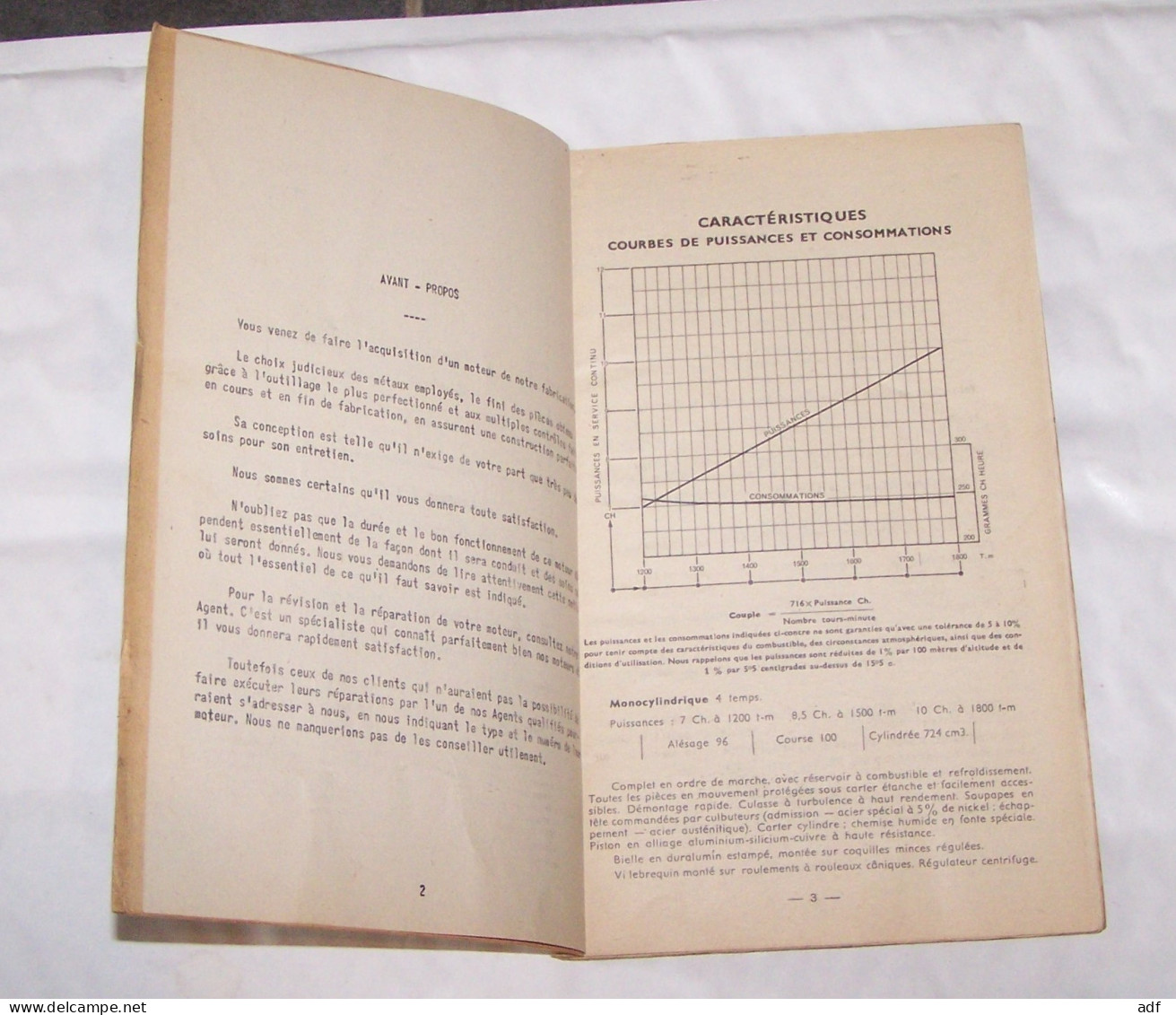 MANUEL POUR L'USAGE ET L'ENTRETIEN DES " BERNARD MOTEURS " TYPE W. 13 - Do-it-yourself / Technical