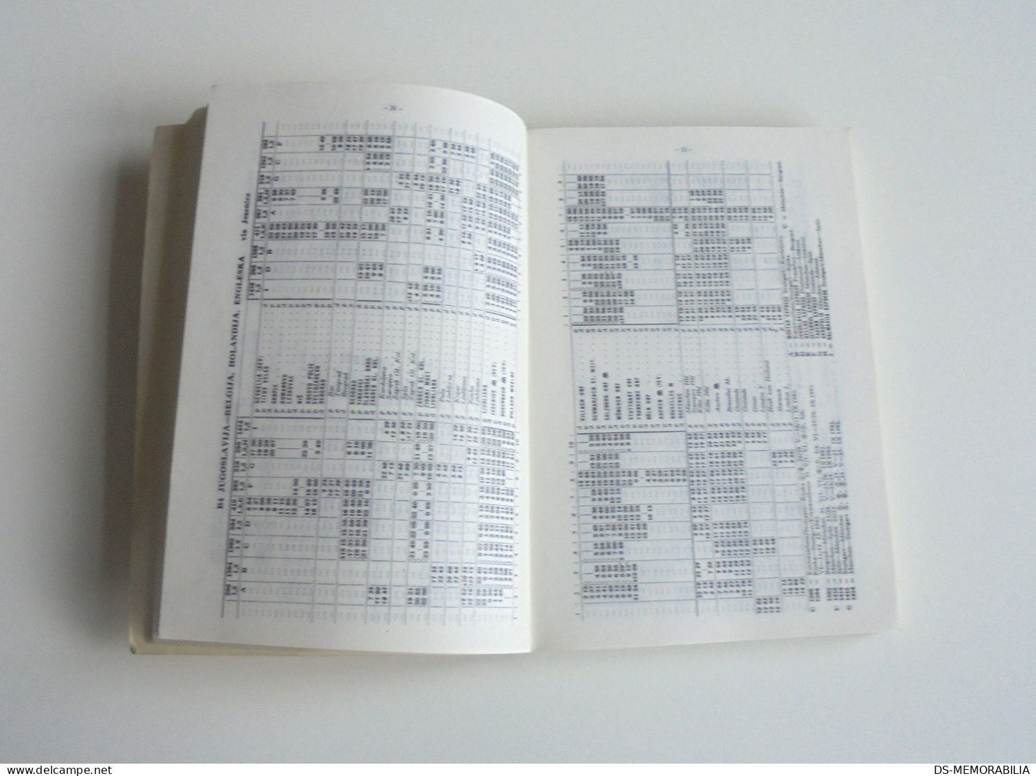 Timetable Yugoslavia 1982/83 State Railways - Europe