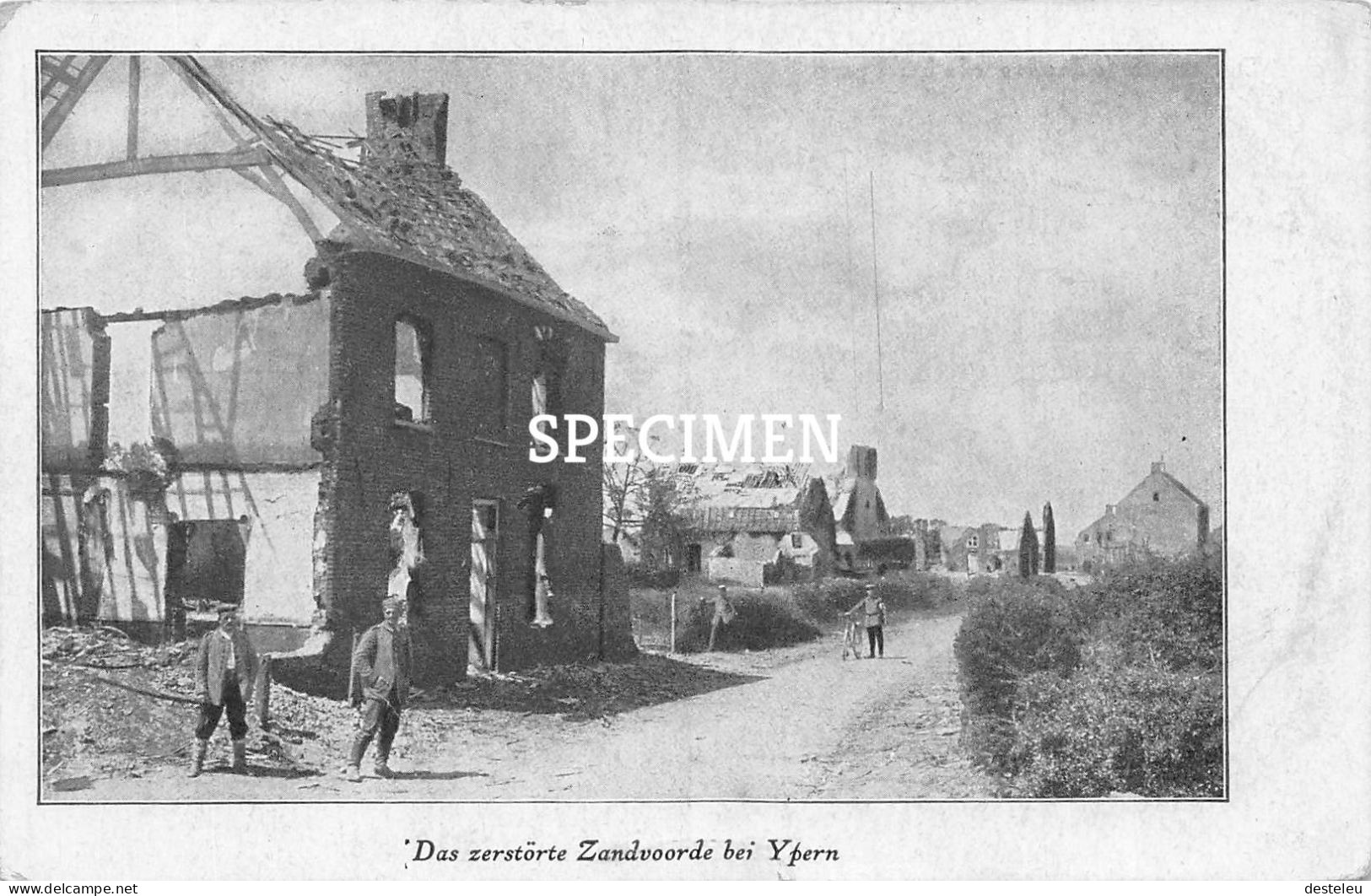 Das Zerstorte Zandvoorde Bei Ypern - Zonnebeke