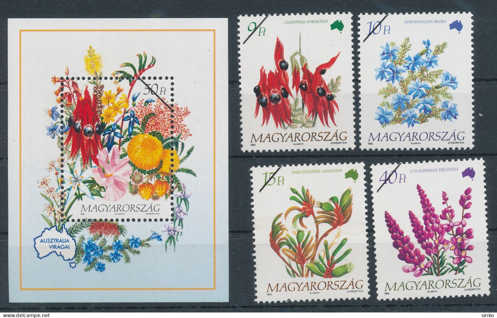 1992. Flowers Of The Continents (III.) - Australia - Speciality - Varietà & Curiosità