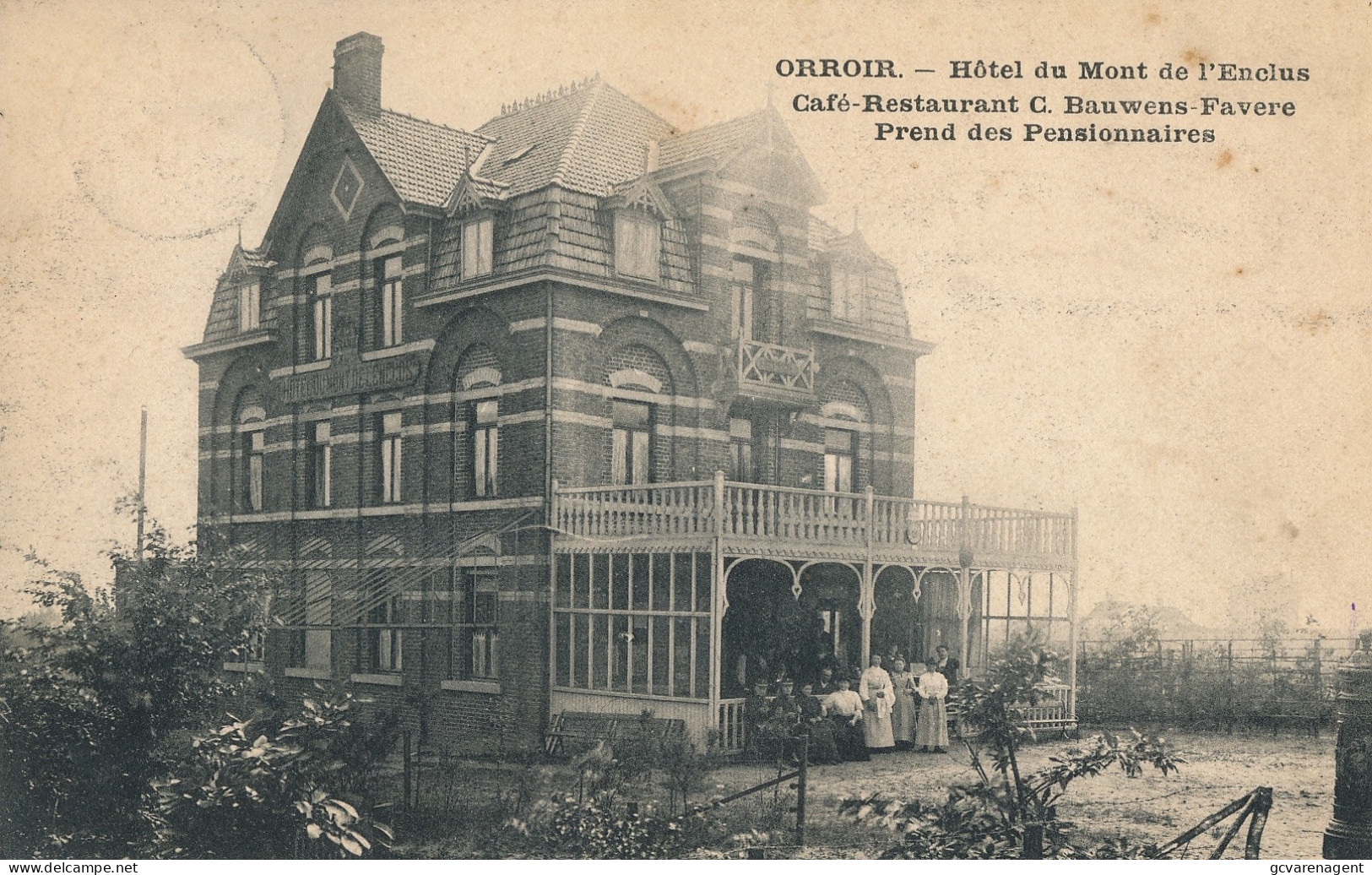 ORROIR  HOTEL DU MONT DE L'ENCLUS - CAFE RESTAURANT C.BAUWENS - FAVERE              ZIE AFBEELDINGEN - Kluisbergen