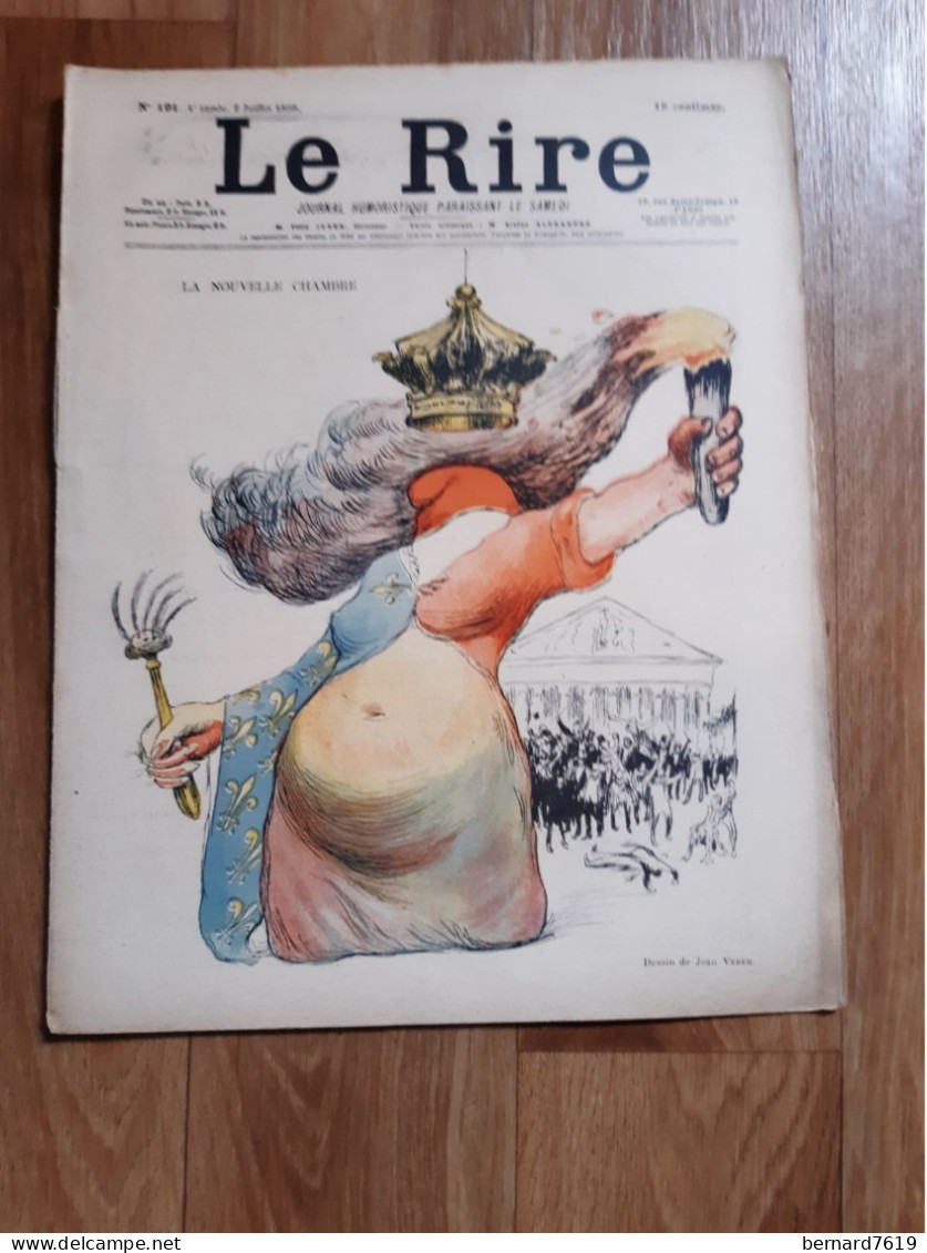 Journal Humoristique - Le Rire N° 191 -   Annee 1898 - Dessin  J Veber -g Delaw - 1850 - 1899