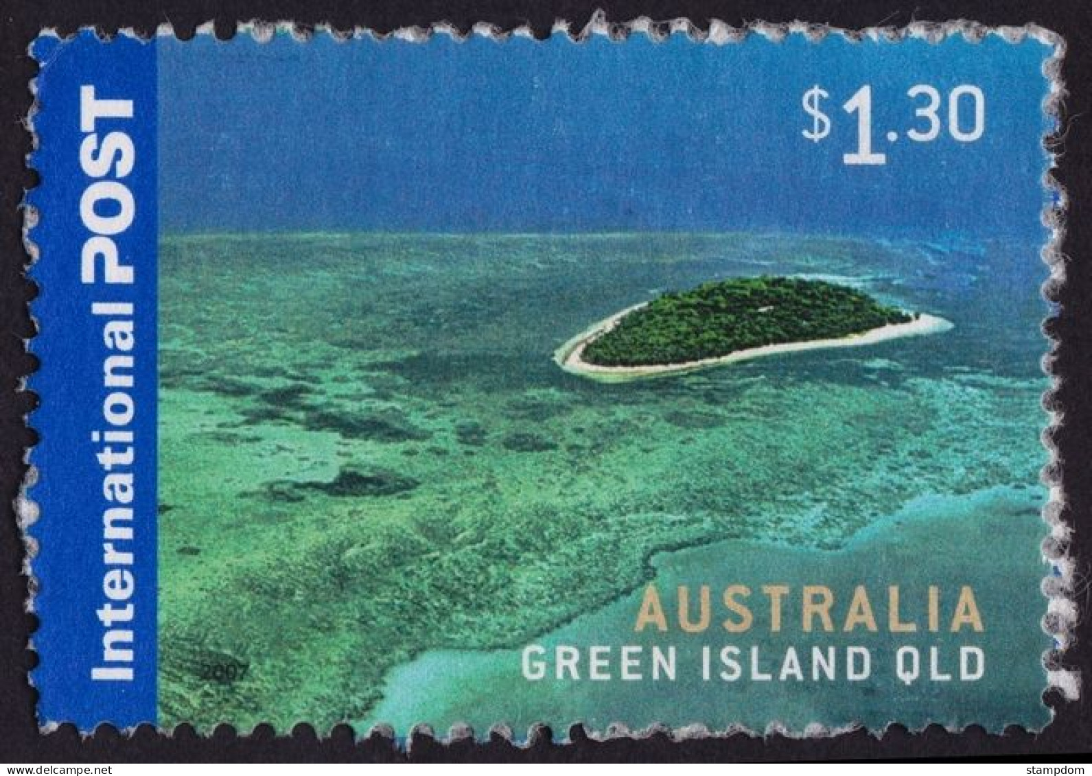 AUSTRALIA 2007 Islands $1.30 Green Island Sc#2629 USED @O289 - Used Stamps