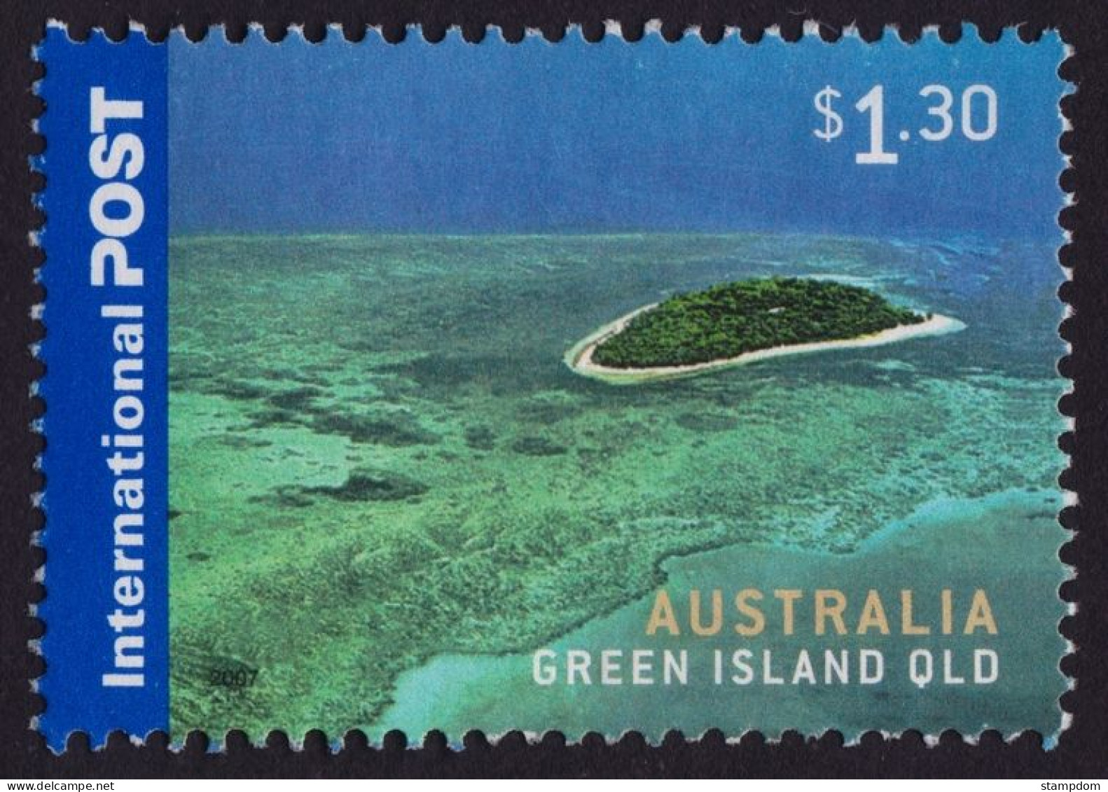 AUSTRALIA 2007 Islands $1.30 Green Island Sc#2629 USED @O425 - Used Stamps