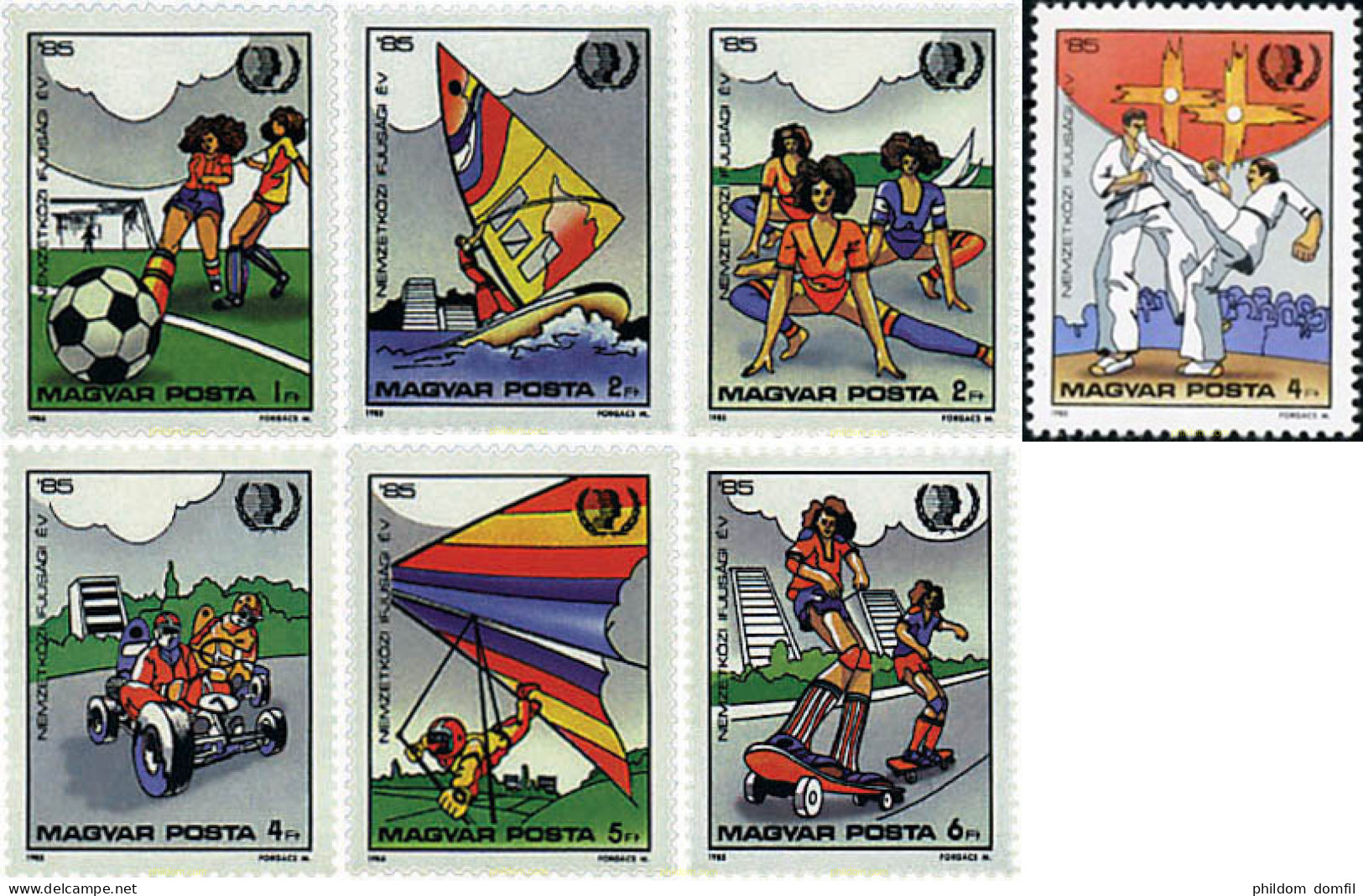 728896 HINGED HUNGRIA 1985 AÑO INTERNACIONAL DE LA JUVENTUD - Unused Stamps
